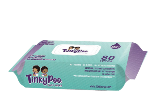 TinkyPoo Baby Wipes 1 pack (80 wipes) - Image 5