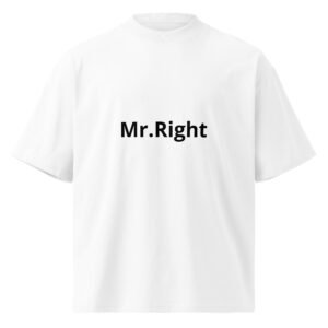 Unisex organic oversized high neck t-shirt